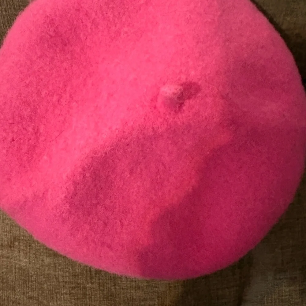 Parisian Style Hot Pink 100% Wool Beret | Classic French Hat